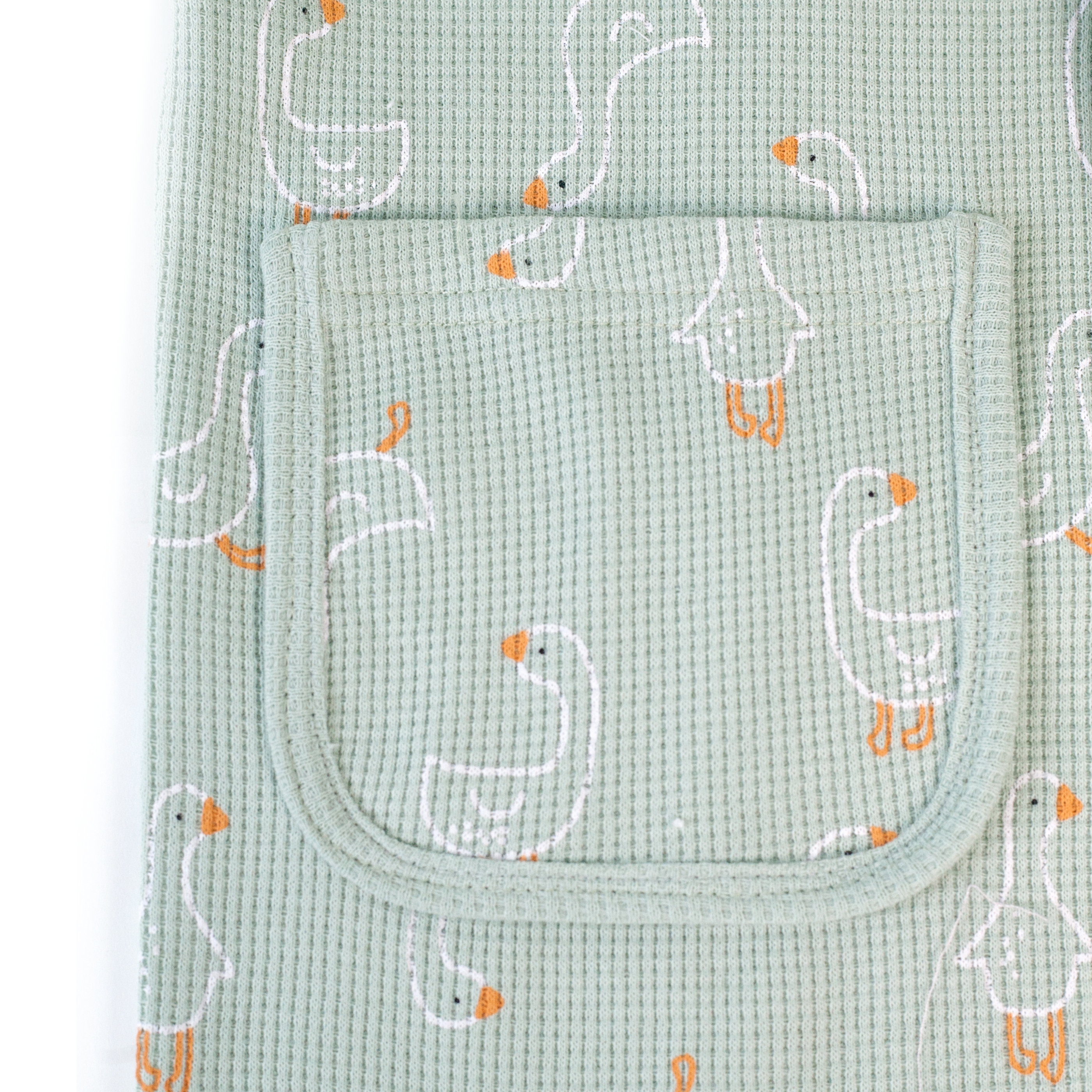 Халат Фабрика Бамбук M030505KV/133NA/гуси_олива - фото 6