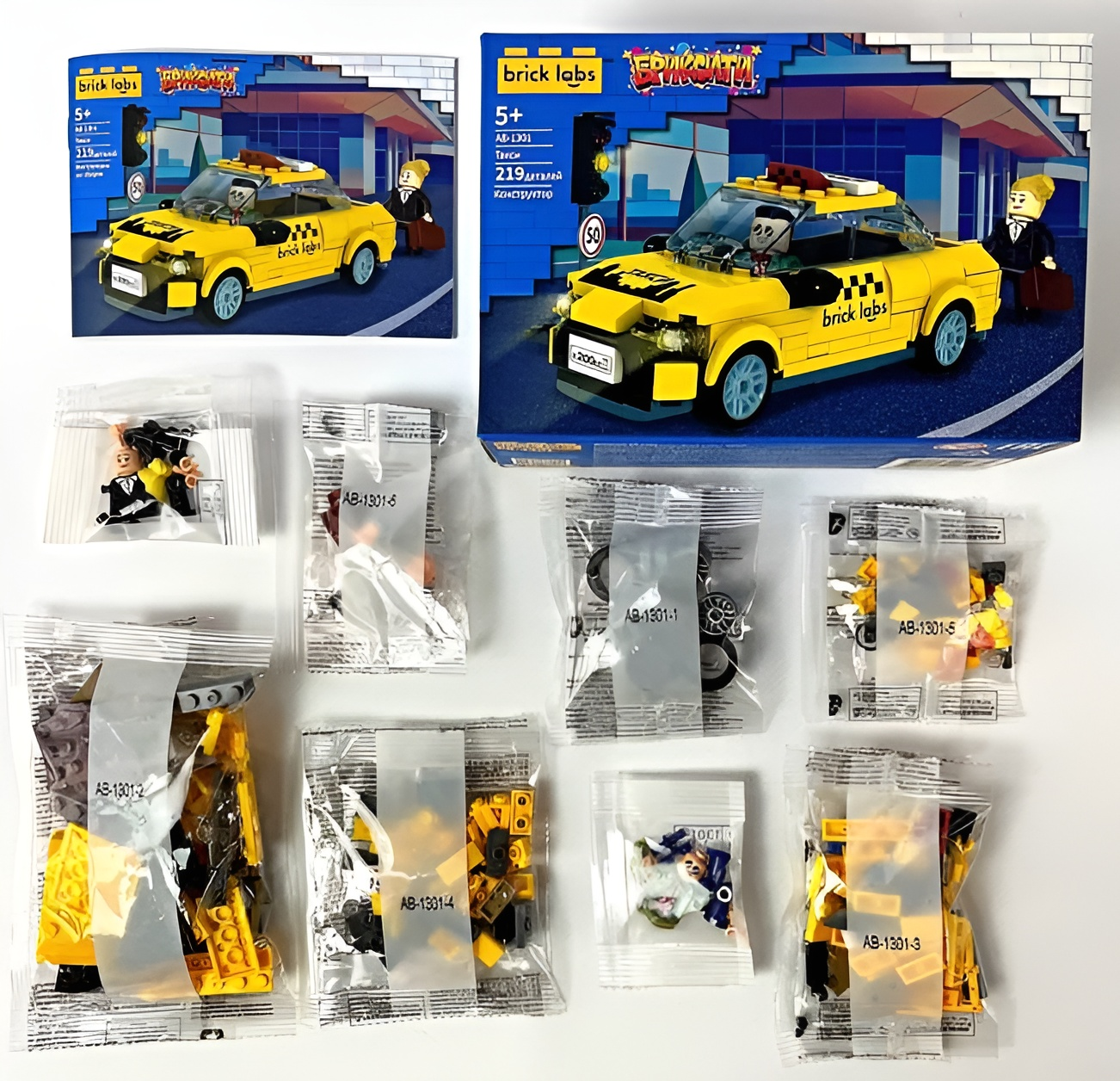 Конструктор brick labs такси 210 дет. - фото 6