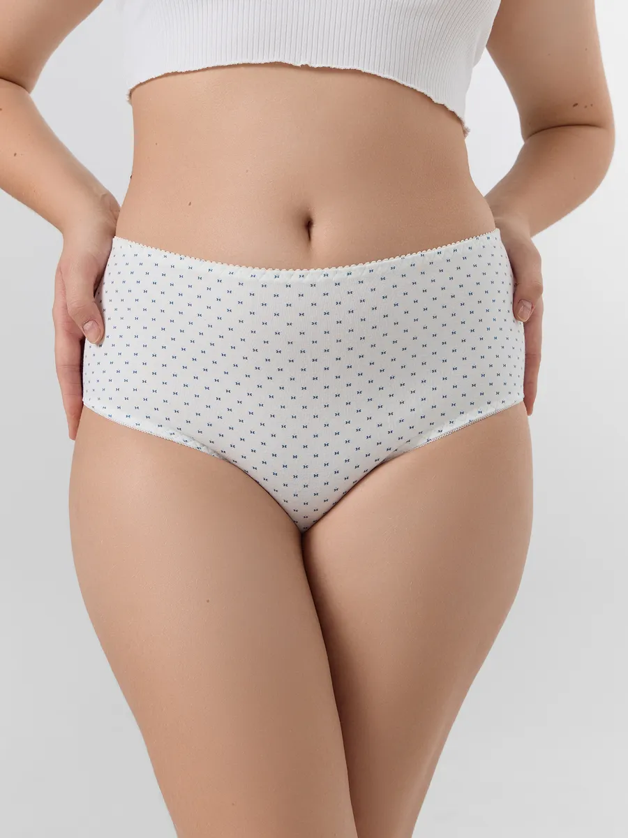 Трусы 3 шт Mark Formelle (Марк Формэль) 412075-3/абстрактный рисунок на молочном - фото 6