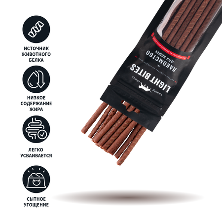 Лакомства для кошек LIGHT BITES 45г Колбаски из ягненка LB017