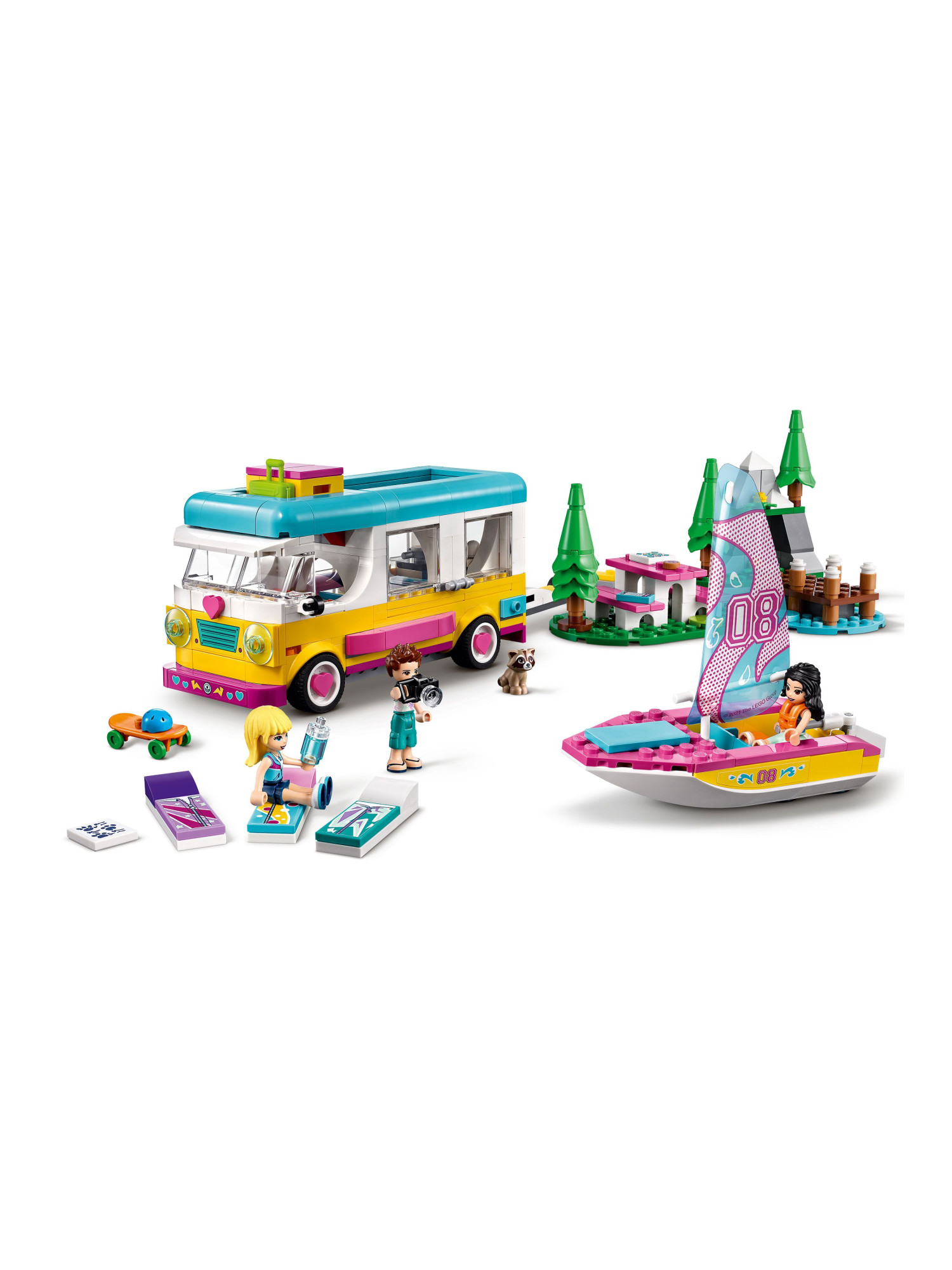 Конструктор LEGO Friends Дом на колесах и лодка 487 дет. - фото 2
