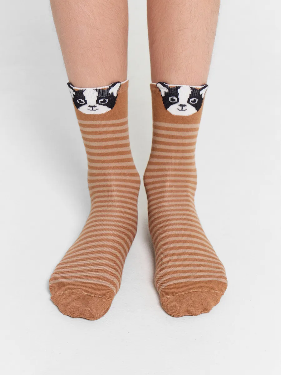 Носки 3 пары Mark Formelle (Марк Формэль) 430A-2929/капучино /св.коричневый /нюдовый - фото 3