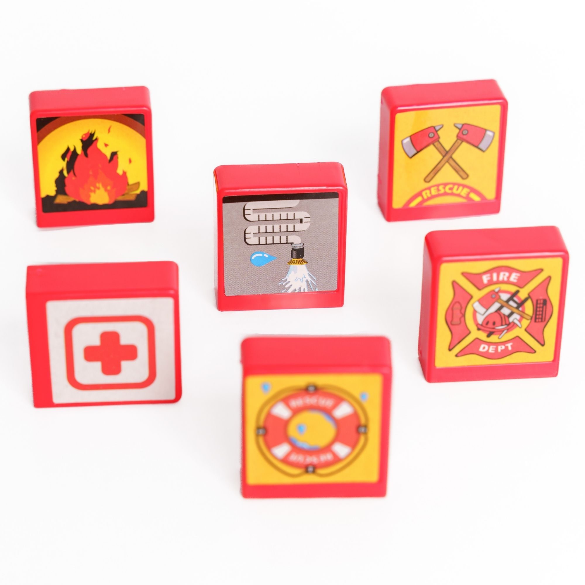 Конструктор Крибли Бу Пожарная машина магнитный - фото 7