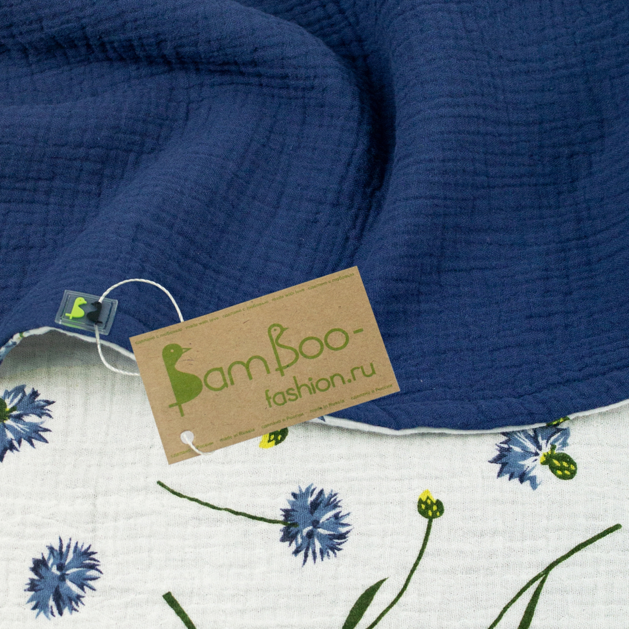 Полотенце уголок Фабрика Бамбук с капюшоном (уголком) 98 x 98 см - фото 3