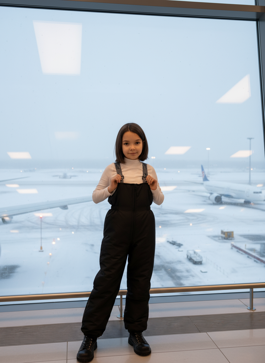 Полукомбинезон Arctic kids 60-010 черный - фото 5