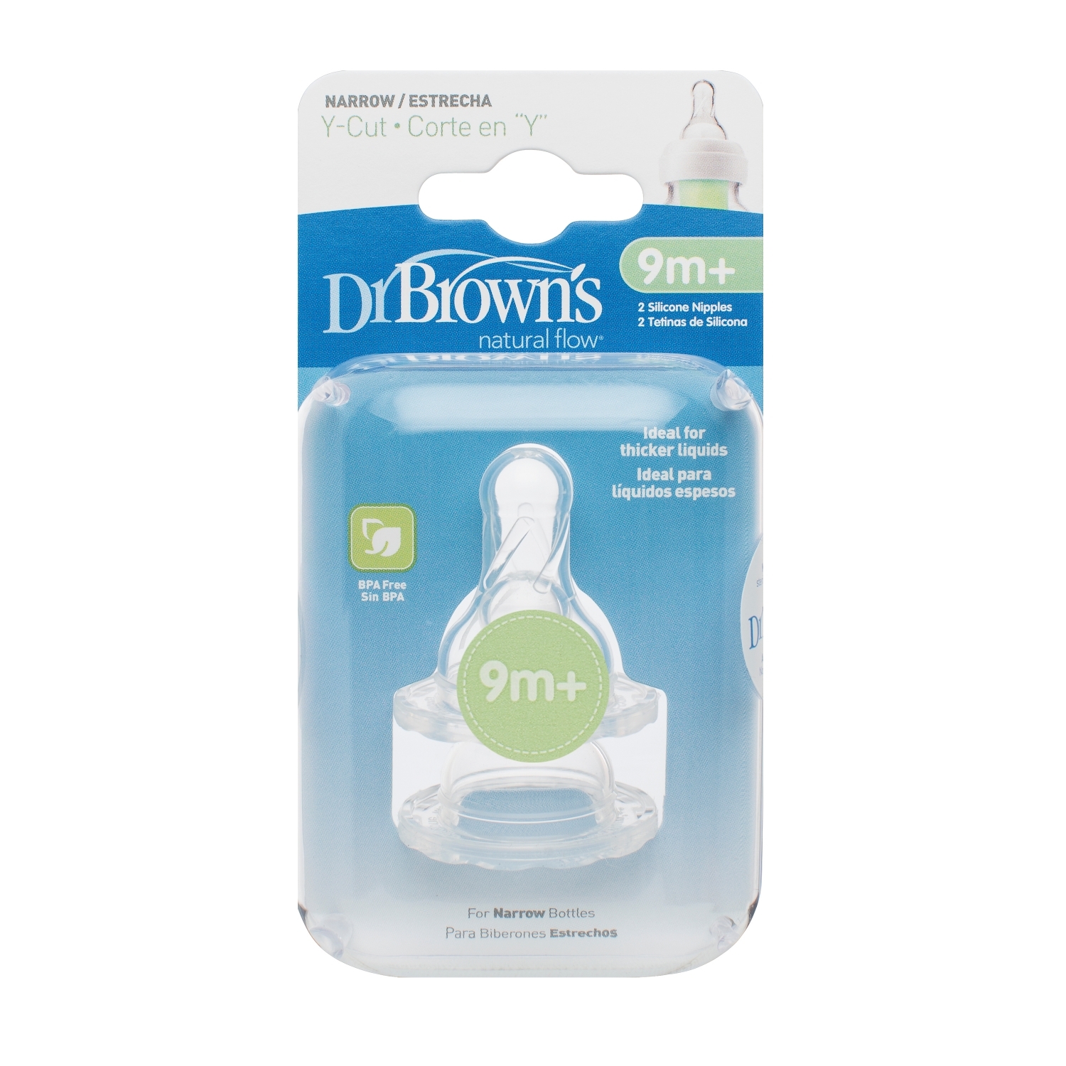Соска Dr Browns Anti-Colic силикон (для густых жидкостей) 2 шт. - фото 3