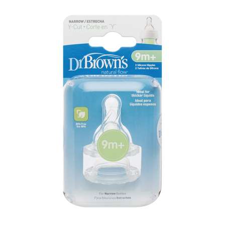 Соска Dr Browns Anti-Colic силикон (для густых жидкостей) 2 шт.