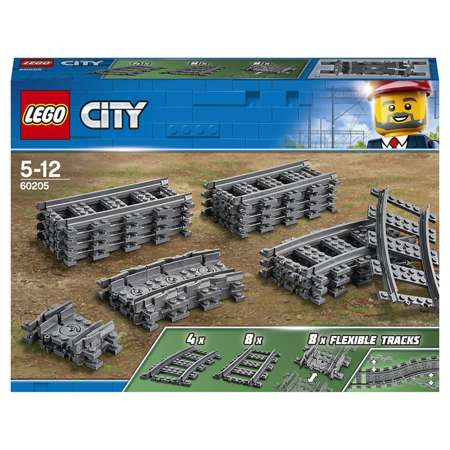 Конструктор LEGO City Trains Рельсы блочный
