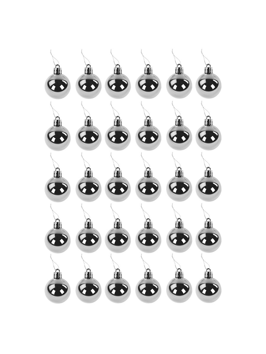 Елочные игрушки шары Золотая сказка шарики на новогоднюю елку набор 30 штук - фото 3