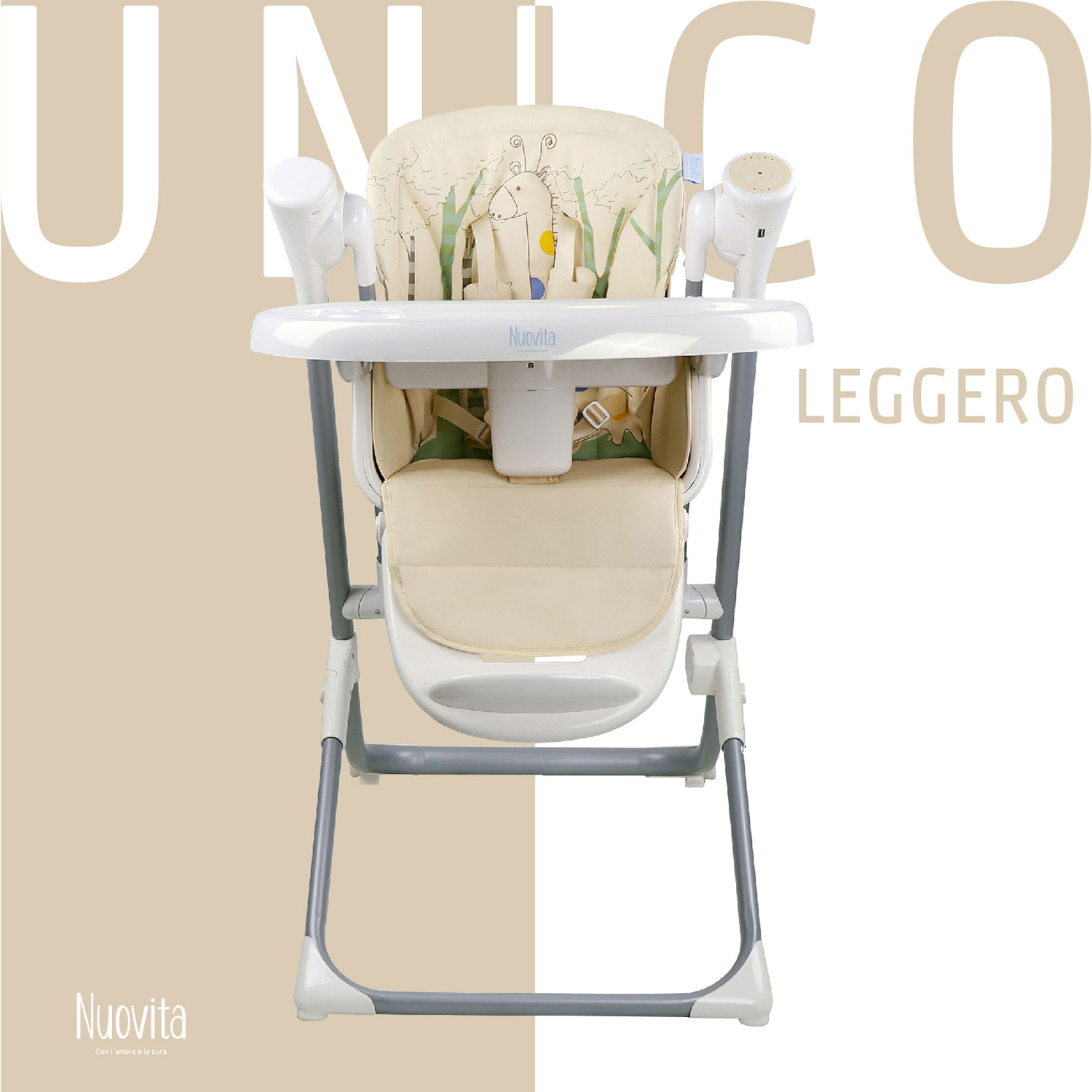 Стульчик для кормления Nuovita Unico Leggero трансформер - фото 3