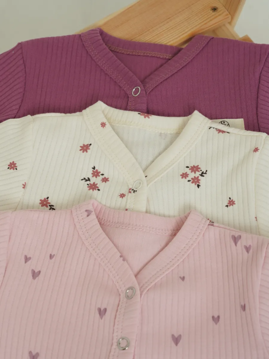 Боди 3 шт Супер Пупс нбр/3пр/бд/sk23/рубчик/сердцалюбви - фото 22