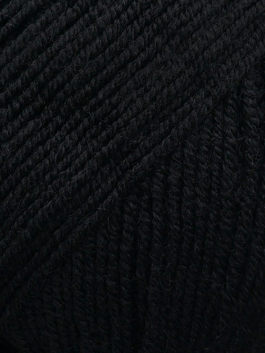 Пряжа Alize полушерстяная мягкая тонкая теплая Lanagold fine 100 гр 390 м 5 мотков 60 черный - фото 5