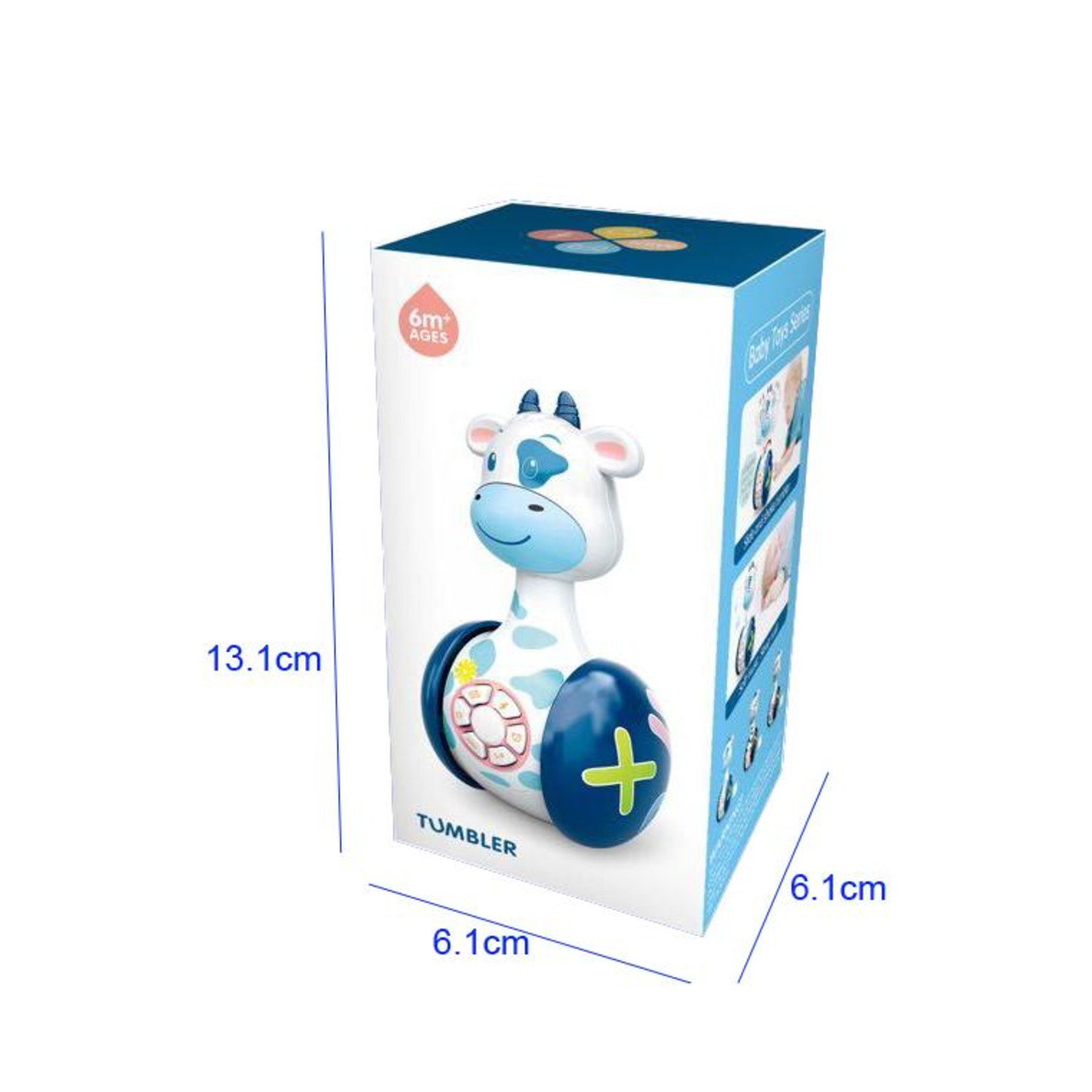 Игрушка BOSSTOYS неваляшка Говорящая коровка неваляшка - фото 3