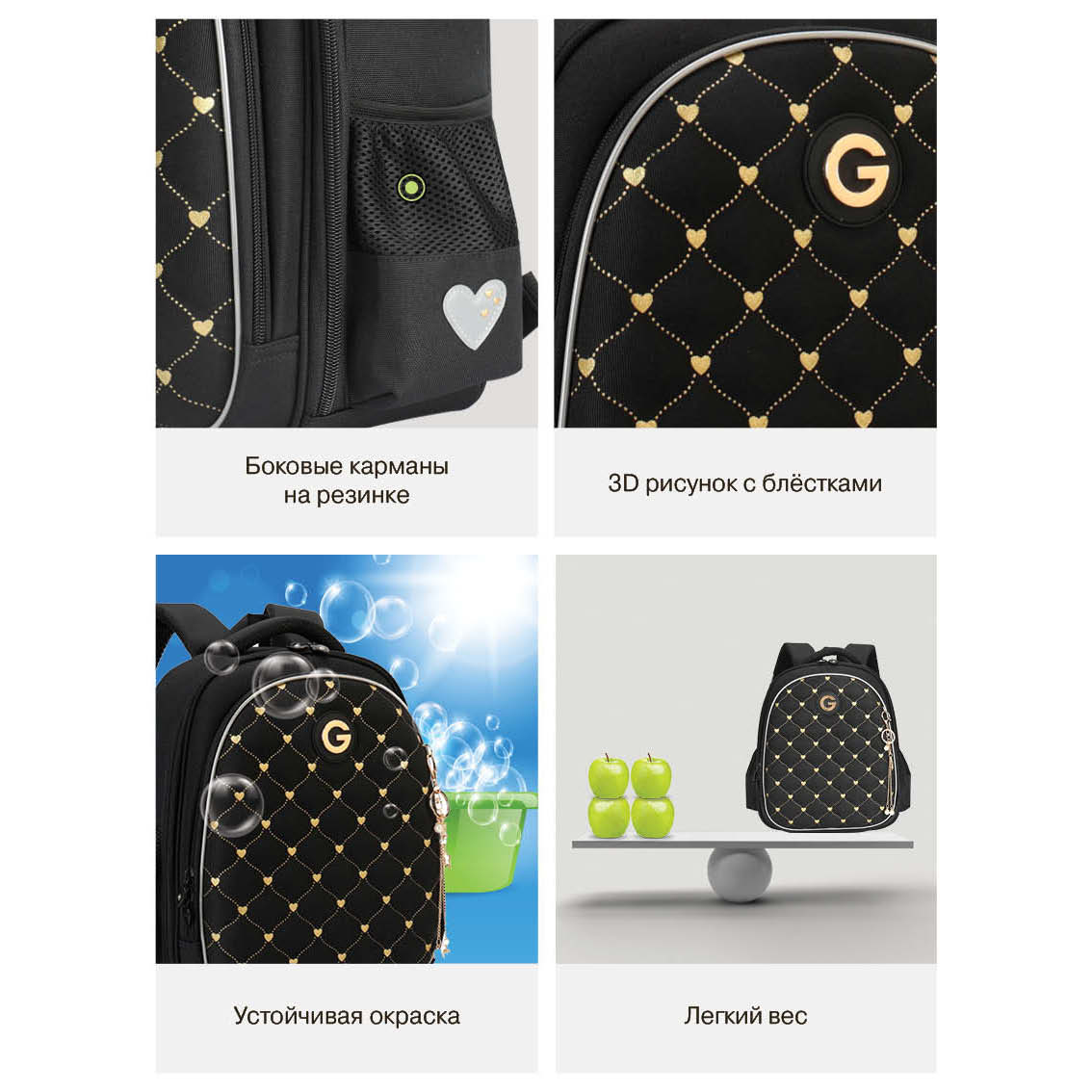 Ранец Grizzly Для девочки - фото 13