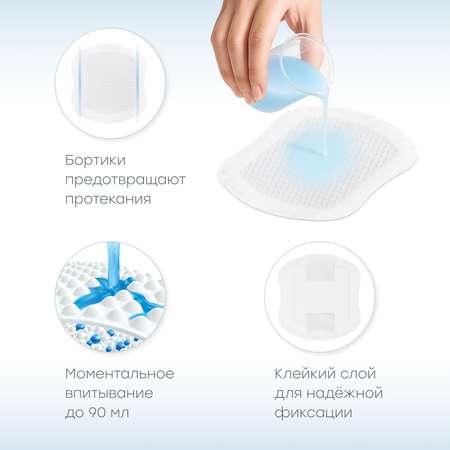 Вкладыши для груди Happy Baby гелевые 60 шт.