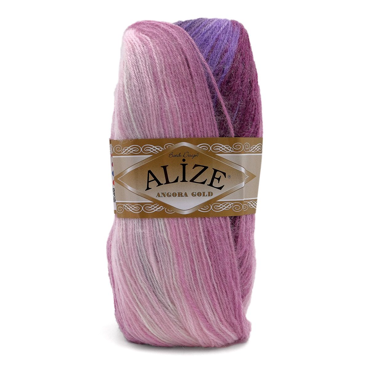 Пряжа Alize для вязания зимних вещей Angora Gold Batik 100 гр 550 м 5 мотков 2630 секционный - фото 6