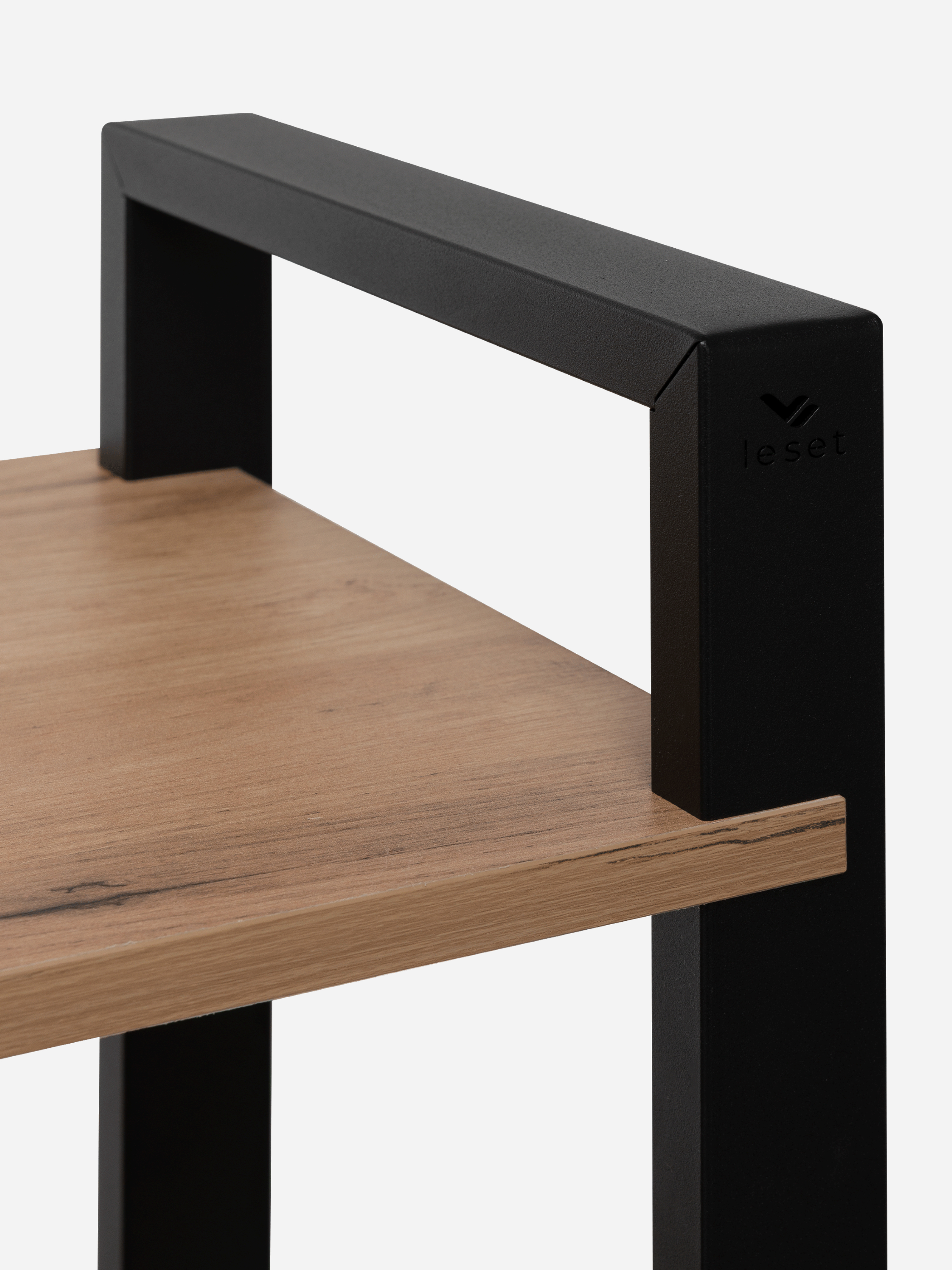 Стеллаж Leset Стилвуд 136 Черный/Дуб крафт золотой - фото 10