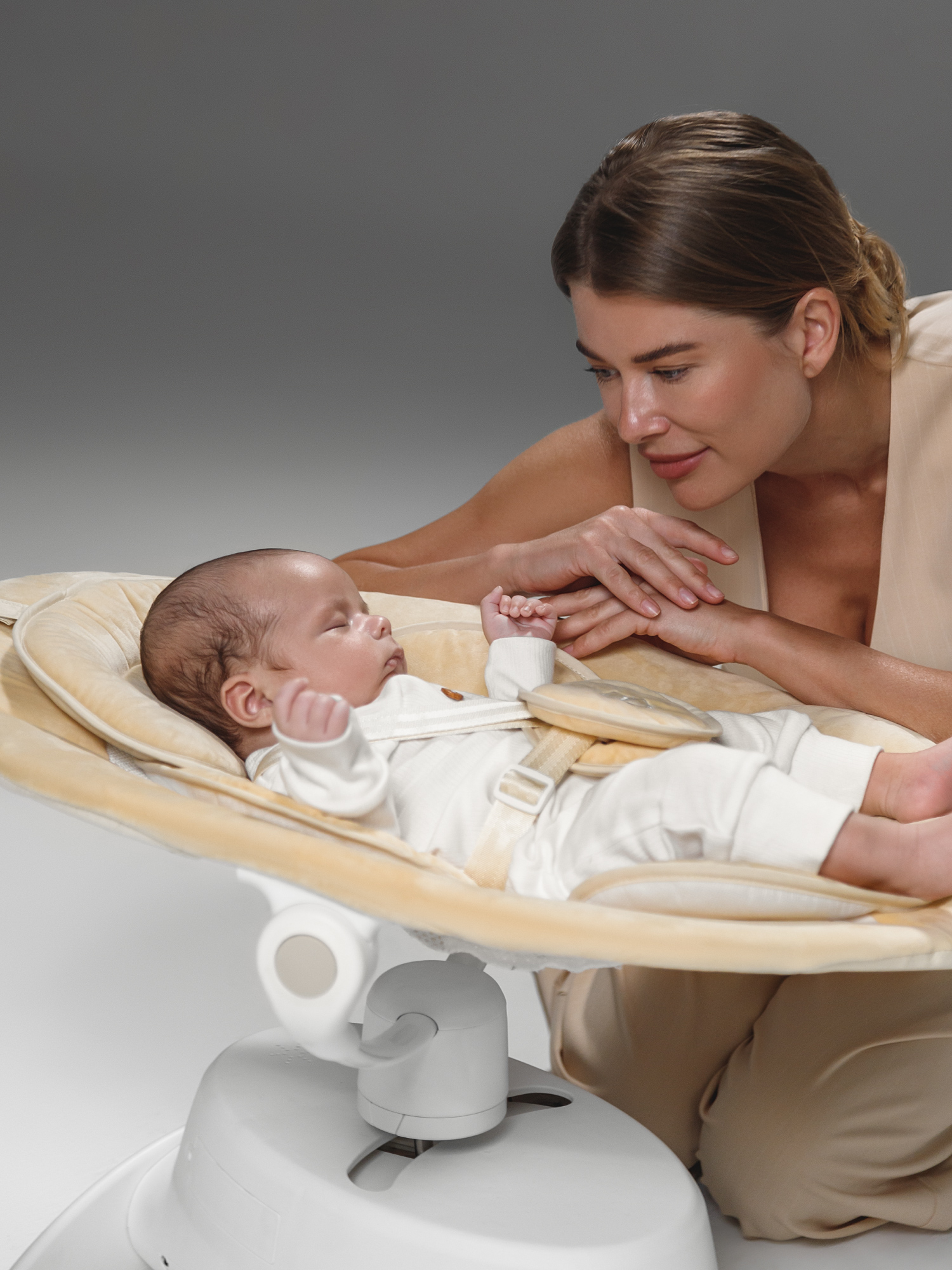 Качели Amarobaby Smart swing бежевый - фото 8