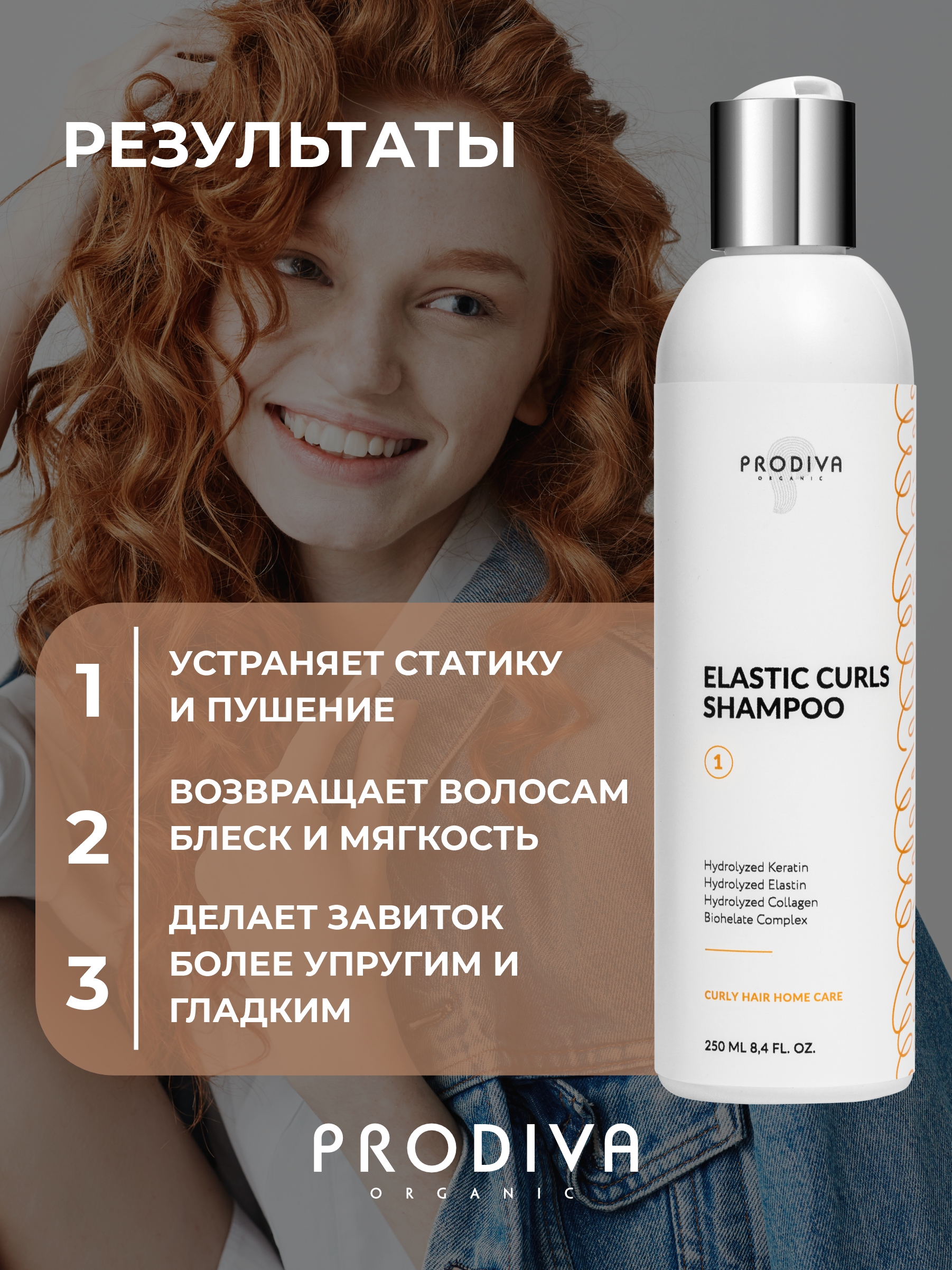 Шампунь PRODIVA для кудрявых и вьющихся волос 250 мл - фото 6