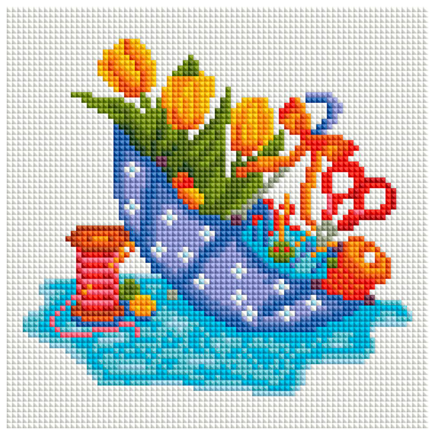 Алмазная мозаика Белоснежка Зонтик с бантиком - фото 1