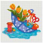 Алмазная мозаика Белоснежка Зонтик с бантиком