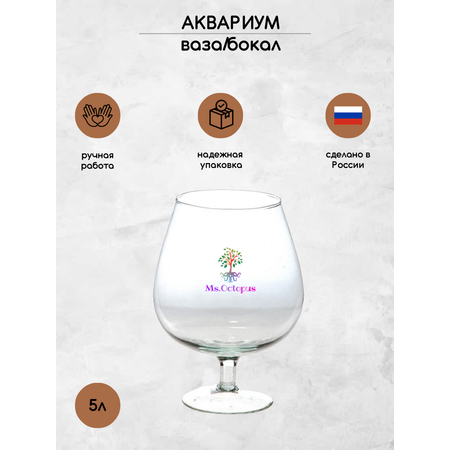 Аквариум Ms.Octopus бокал 5 л