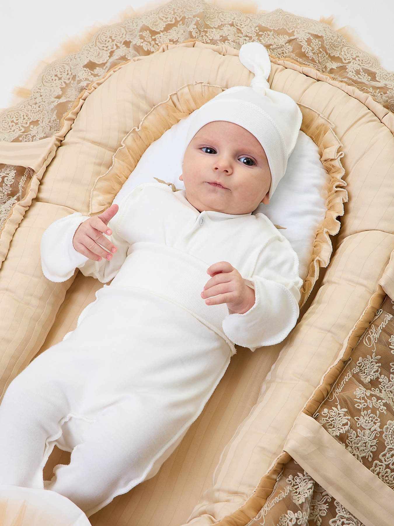 Конверт пеленальный (кокон) ТОСЯ БОСЯ бежевый - фото 7