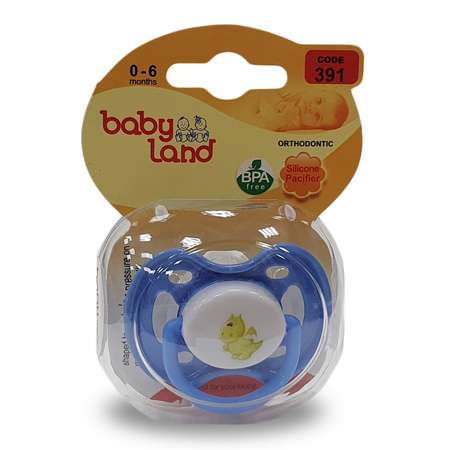 Пустышка Baby Land силикон анатомическая от 0 мес.