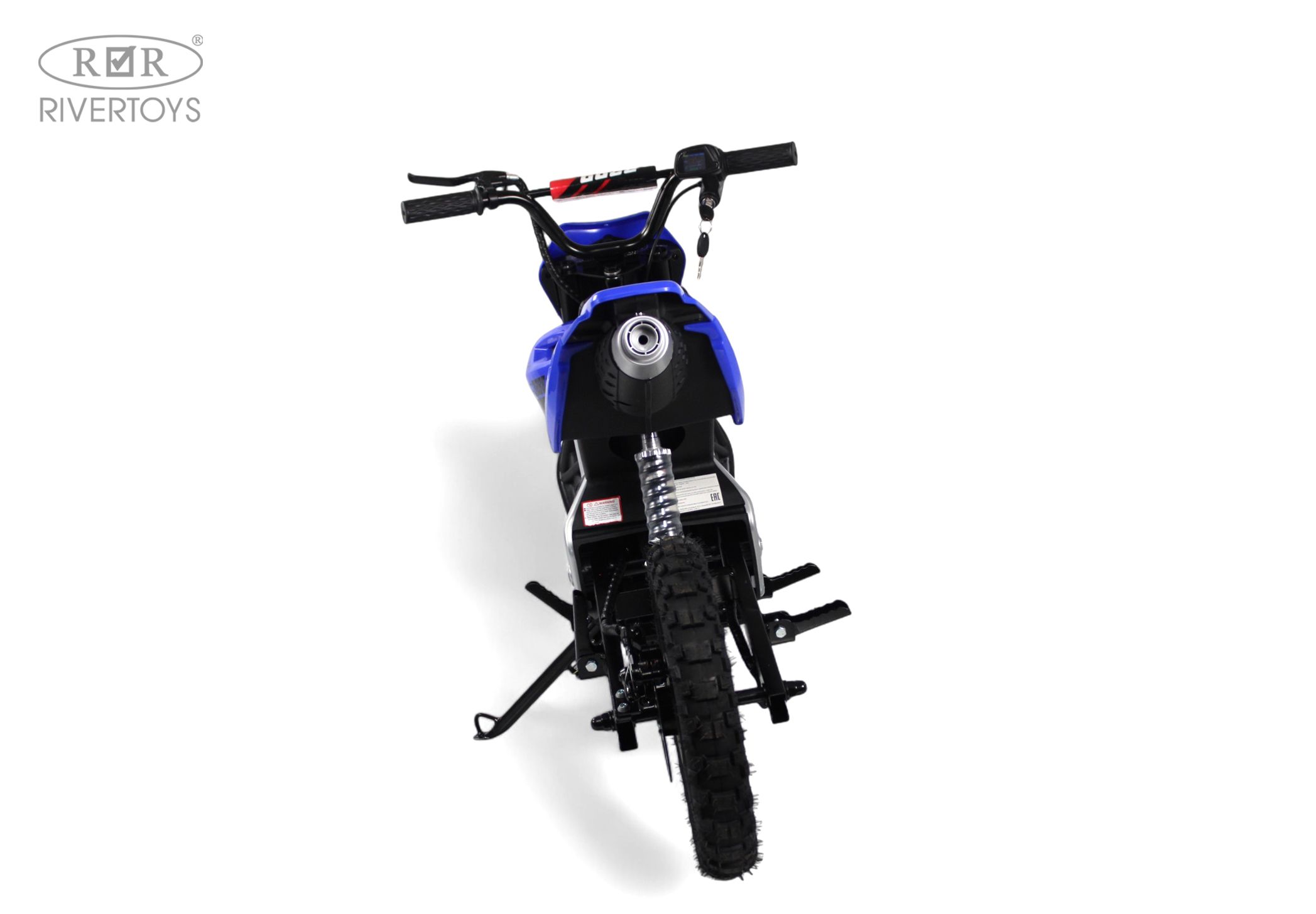 Электромотоцикл RIVERTOYS E777KX-MOTO-BLUE - фото 17