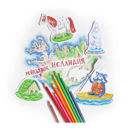 Карандаши цветные МуЛьти-ПуЛьти 12 шт.