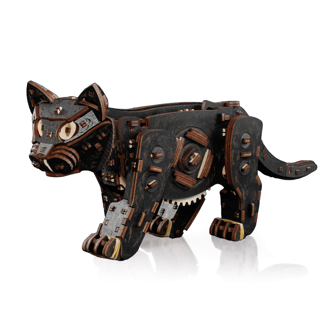 Конструктор Eco Wood Art Котенок деревянный 236 дет. - фото 9