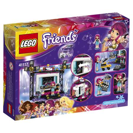 Конструктор LEGO Friends Поп-звезда: телестудия блочный