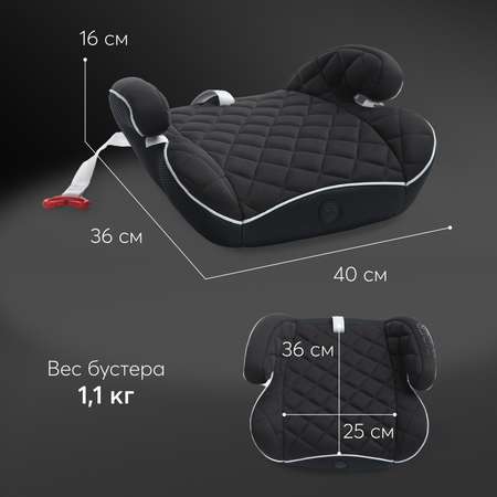 Автокресло Happy Baby Rider 3 (22-36 кг) черный