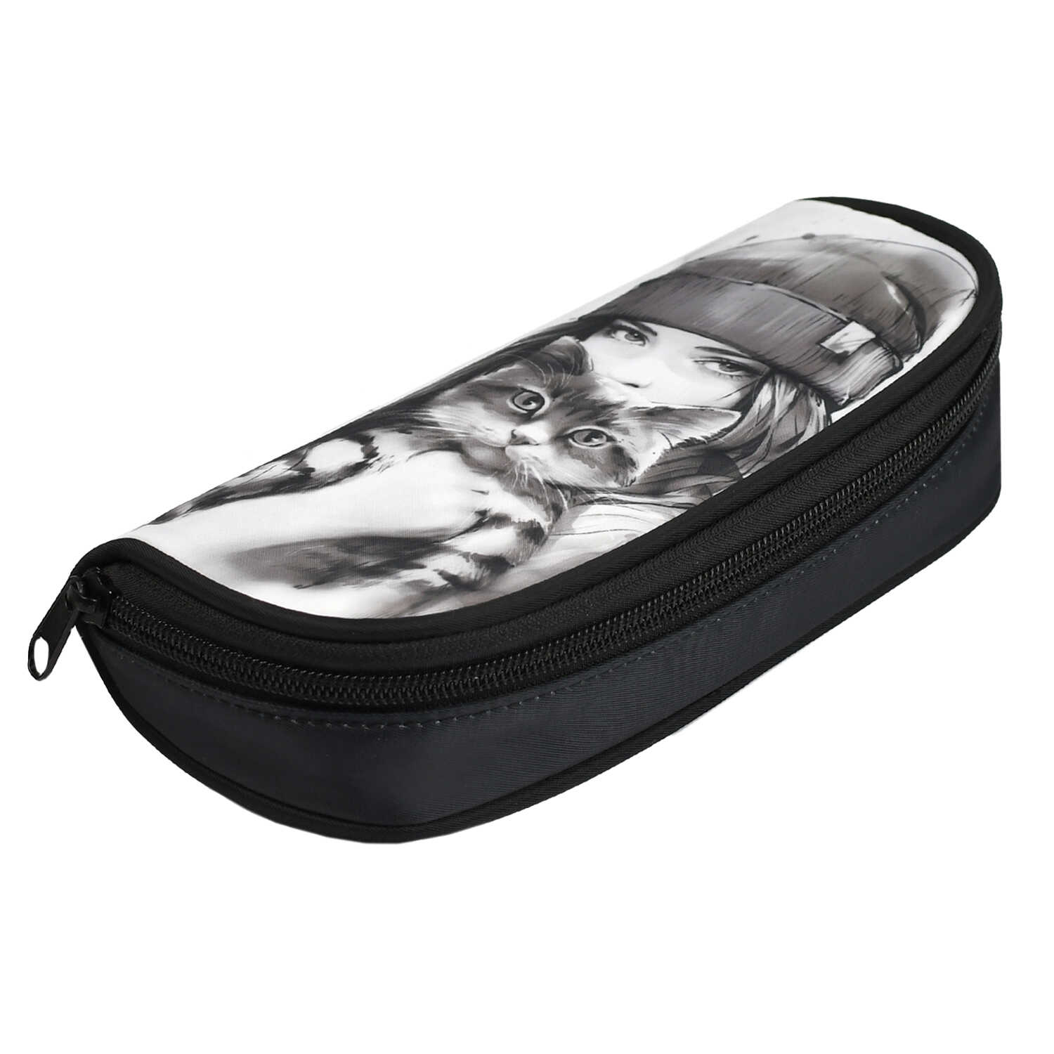 Пенал футляр Феникс + Девушка с котом - фото 2