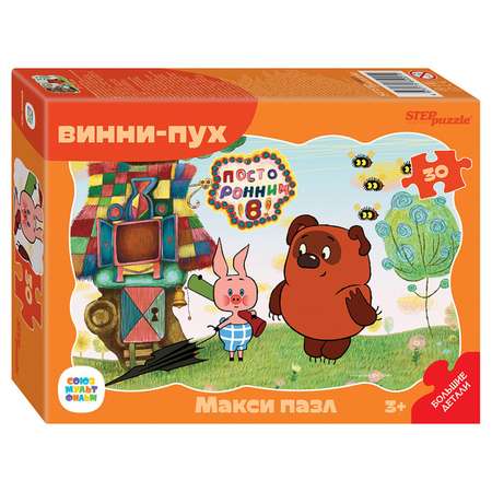 Пазл Step Puzzle контурный МАКСИ 30 элементов классический в ассортименте