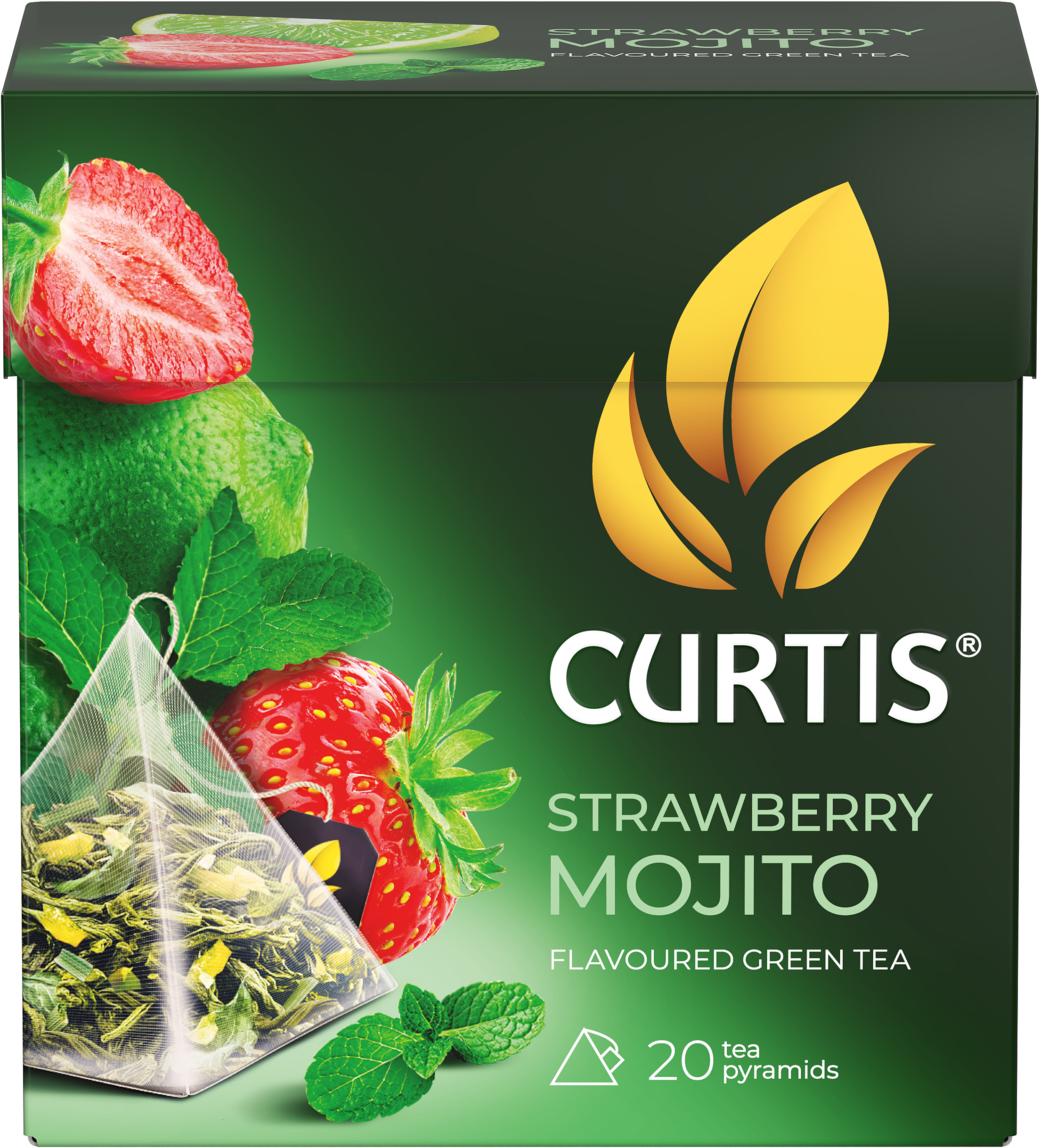 Чай в пирамидках Curtis Strawberry Mojito - фото 6