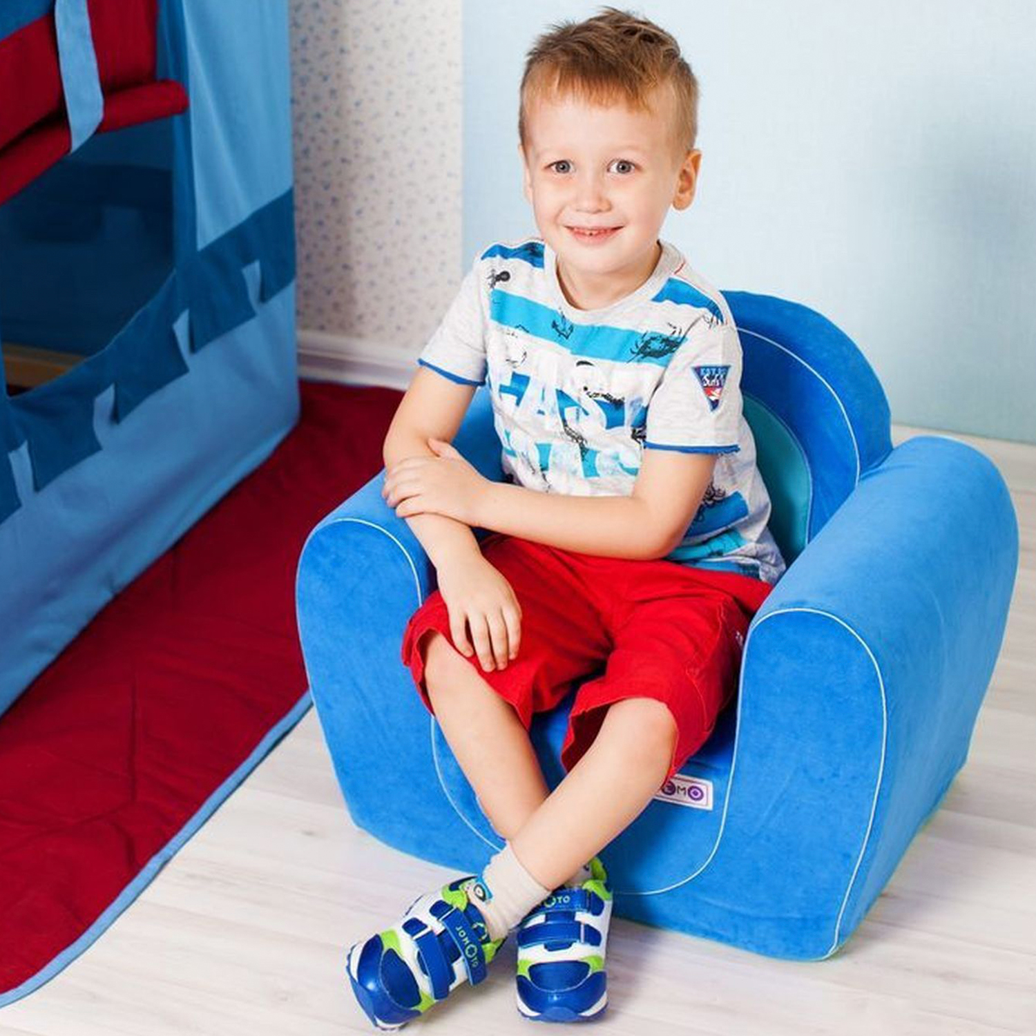 Кресло PAREMO голубой - фото 3