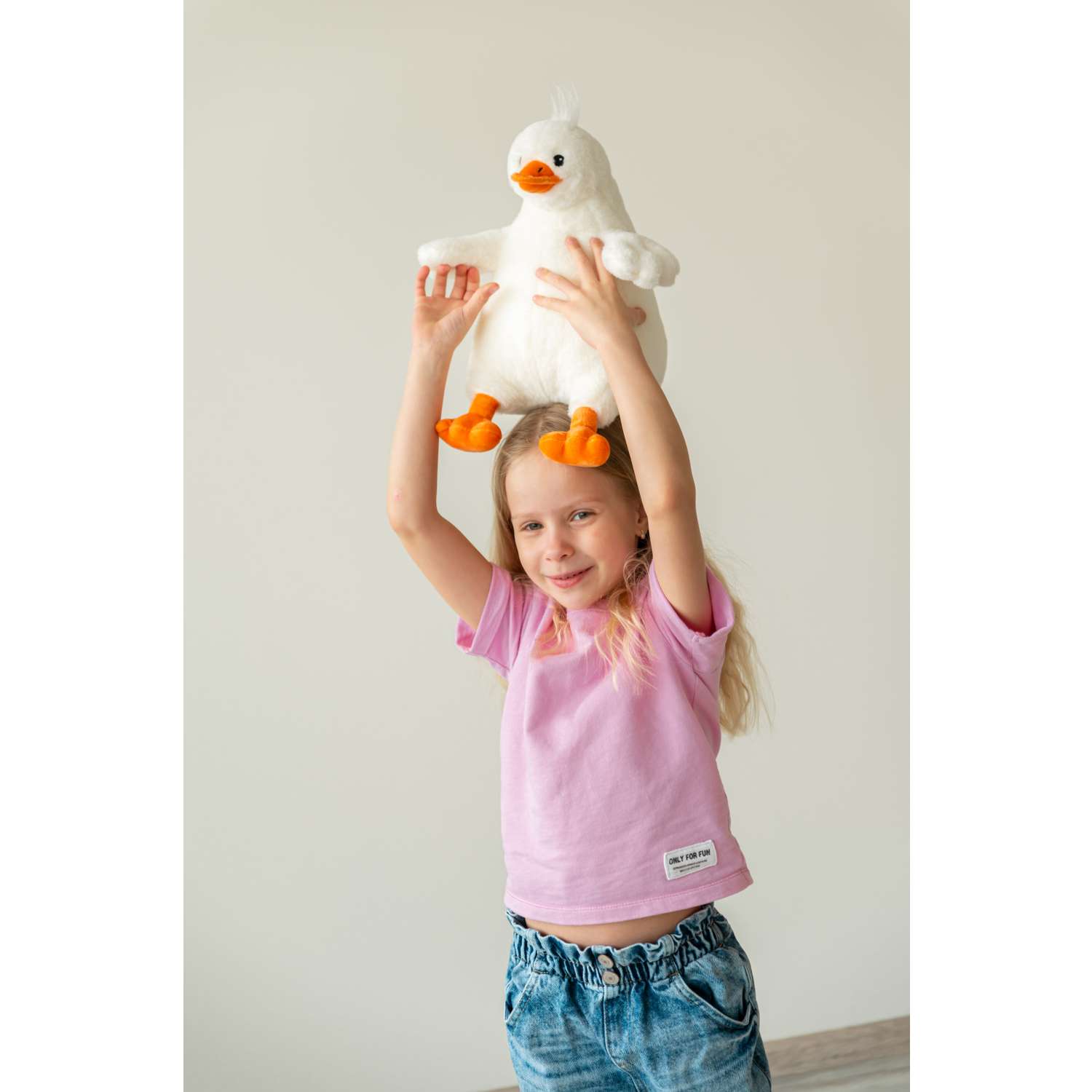 Игрушка мягкая Laffi гусь 30 см - фото 8