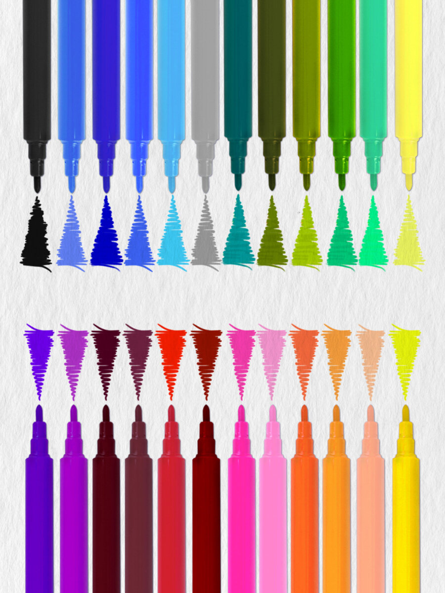 Фломастеры Юнландия 24 шт. - фото 2