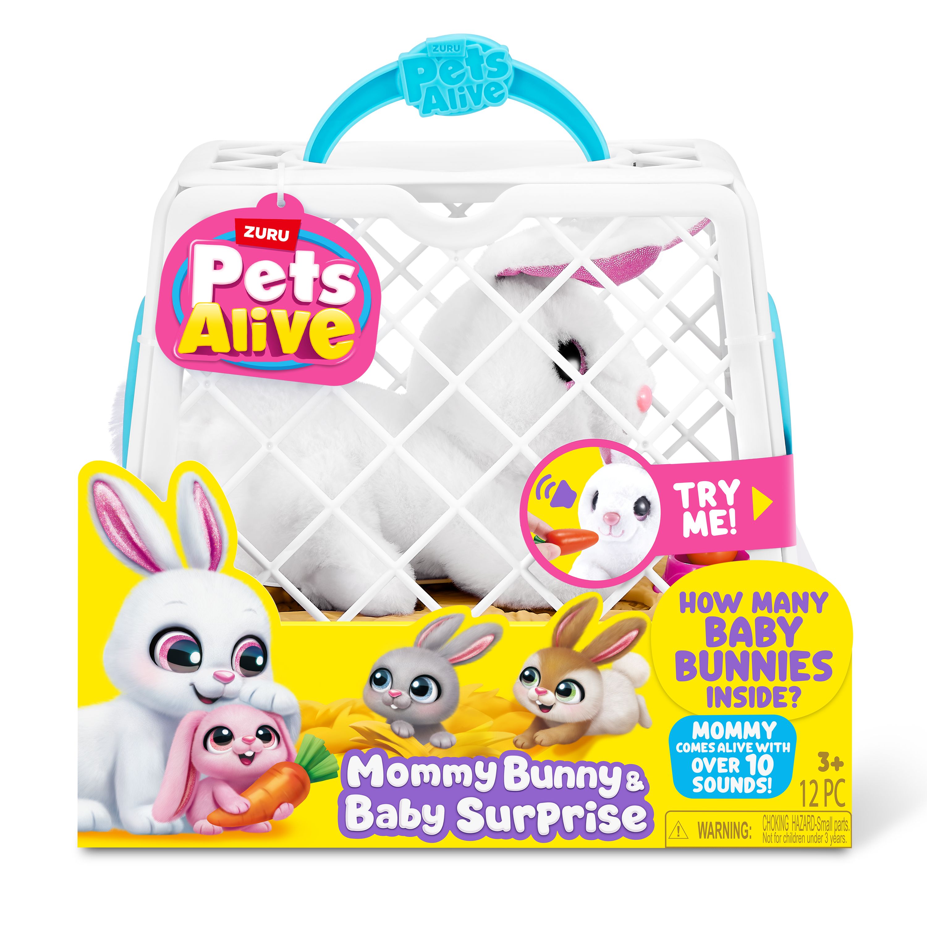 Игровой набор Zuru Pets Alive Mama Bunny and Baby - фото 16