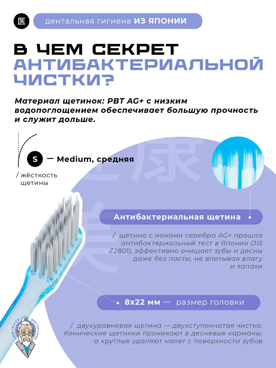 Зубная щетка классическая Доктор Сияй Ci Medical от 12 лет 1 шт. - фото 2