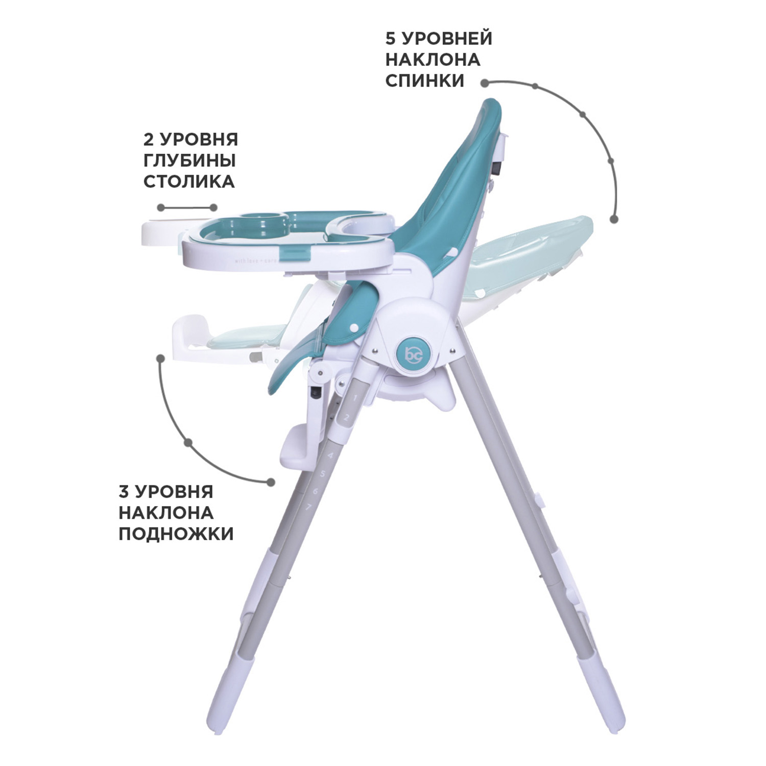 Стульчик для кормления BabyCare Peanut классический - фото 4