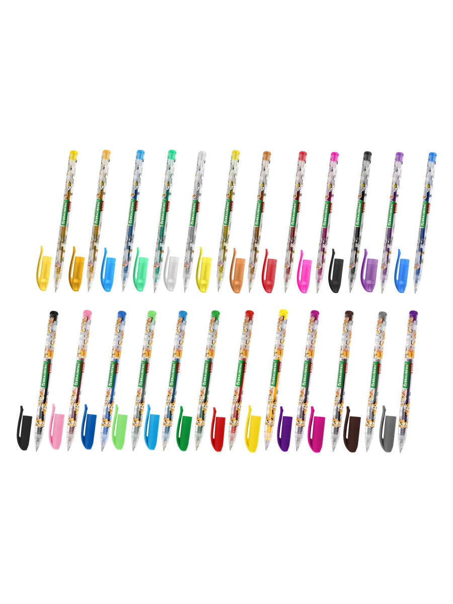 Ручка гелевая Brauberg 24 шт. - фото 3