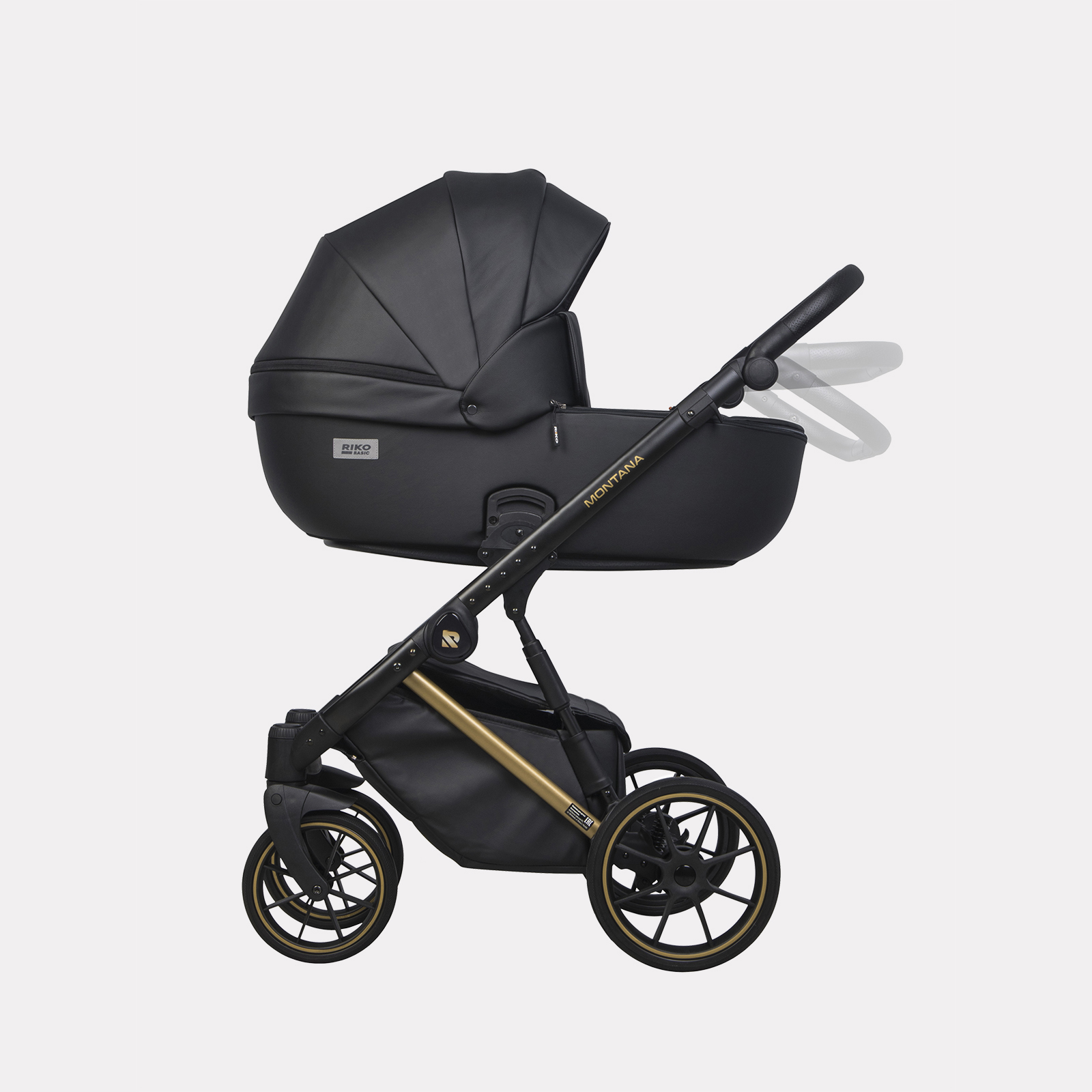 Коляска 2в1 Riko Basic Montana Premium Gold - фото 13