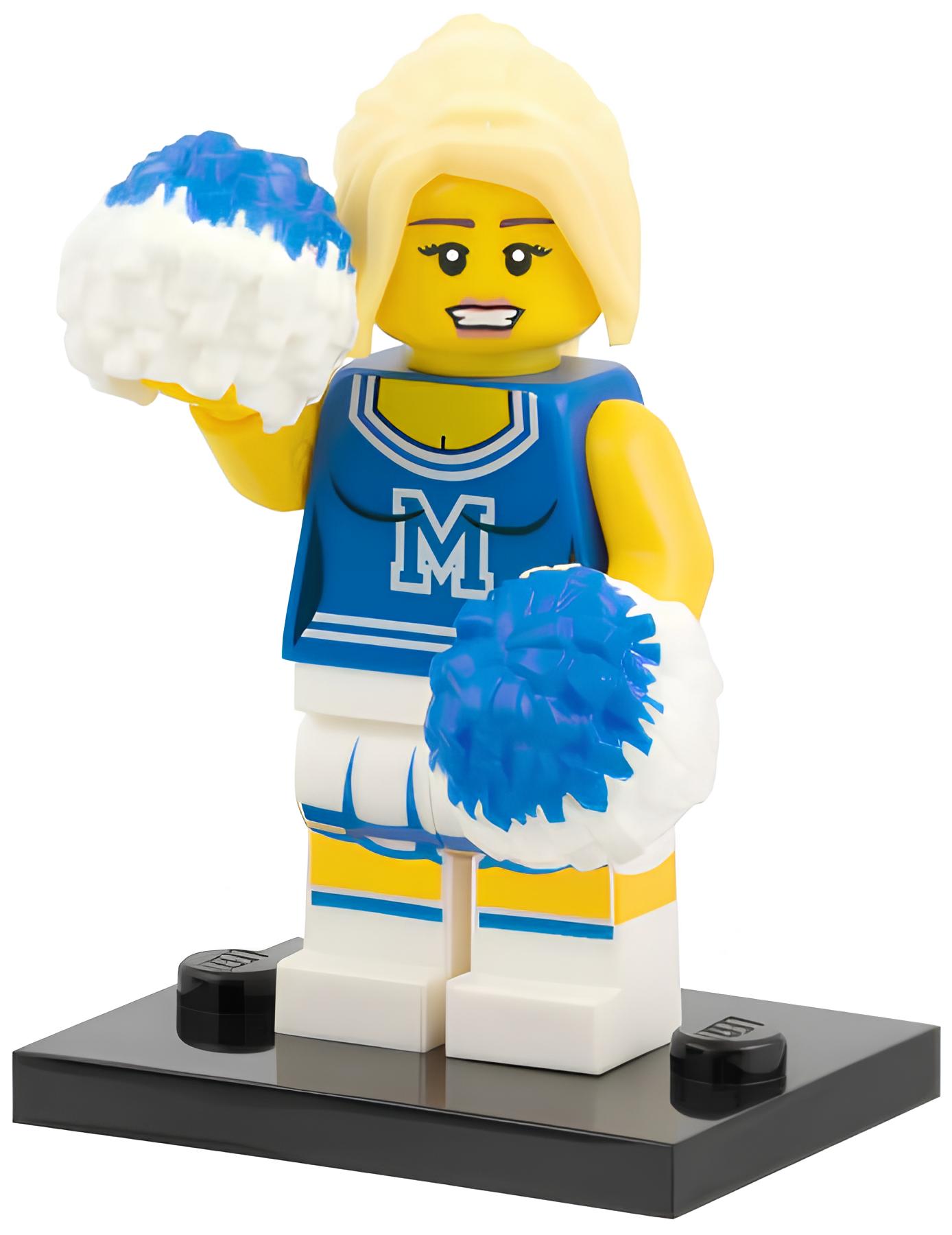 Фигурка LEGO Cheerleader col01-2 - фото 1