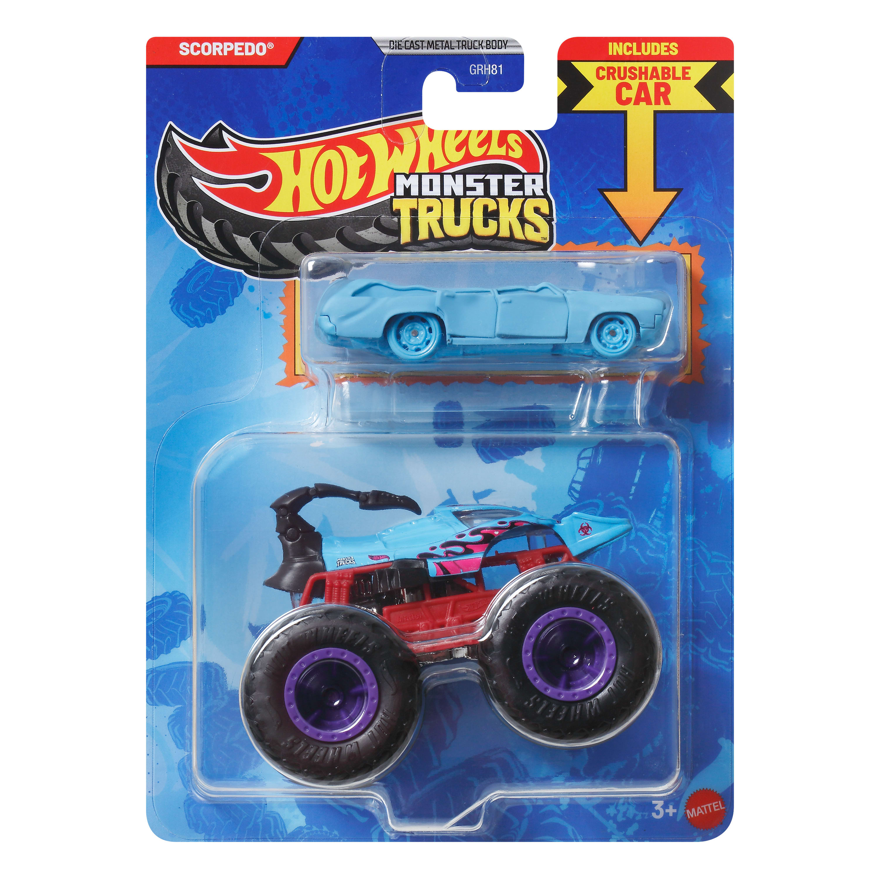 Монстр-трак Hot Wheels Scorpedo GRH81/JJT52 - фото 1