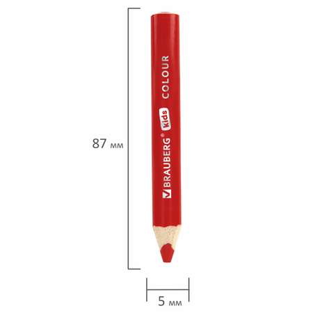 Карандаши цветные Brauberg 6 шт.