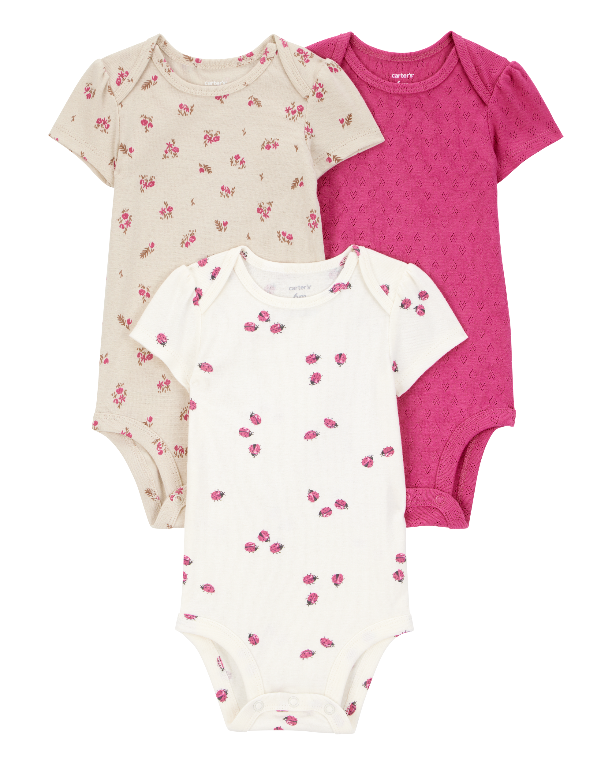 Боди 3 шт Carters 1T166210 - фото 1