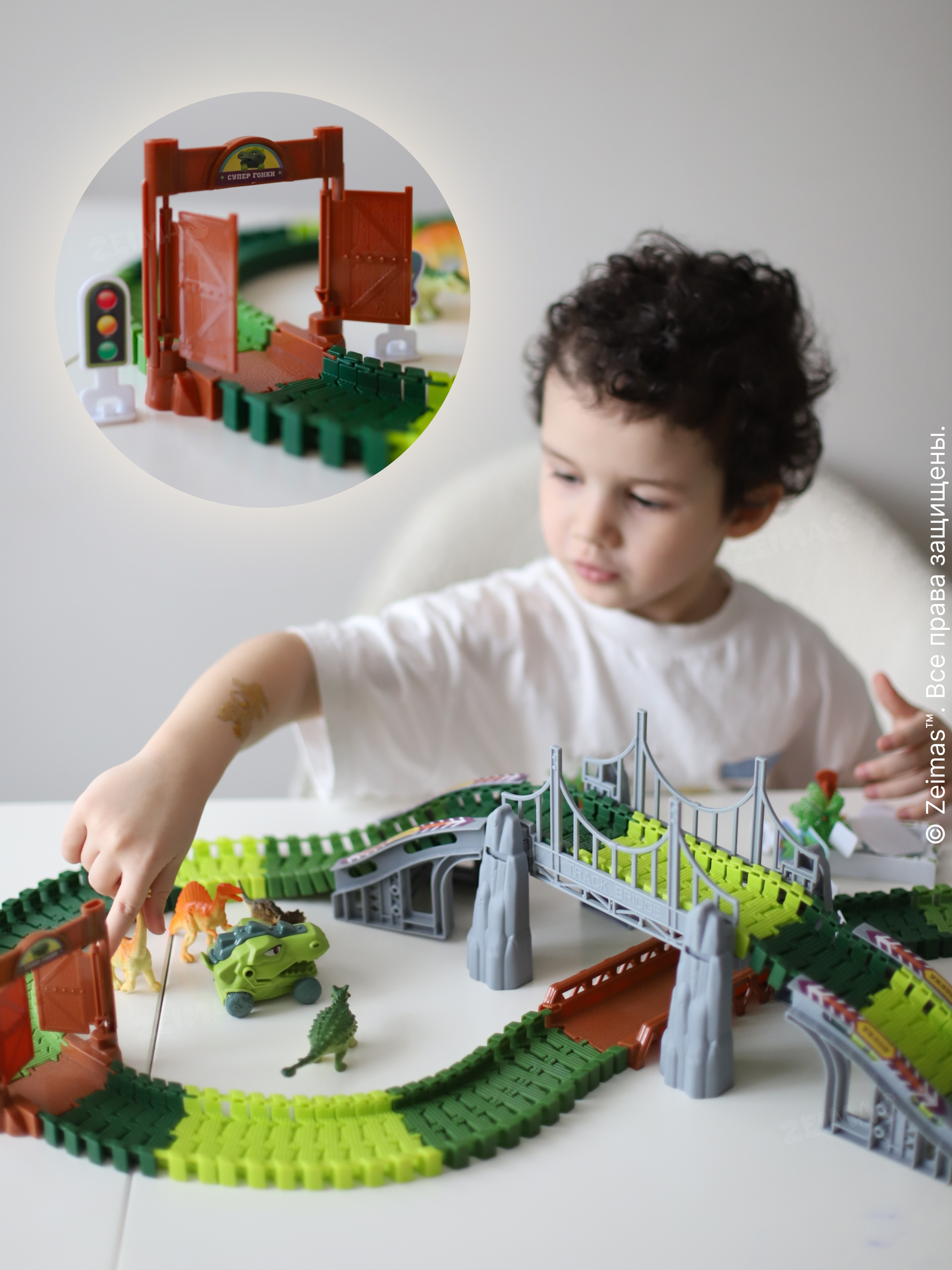 Конструктор Zeimas Дино трек 169 дет. в ассортименте - фото 22