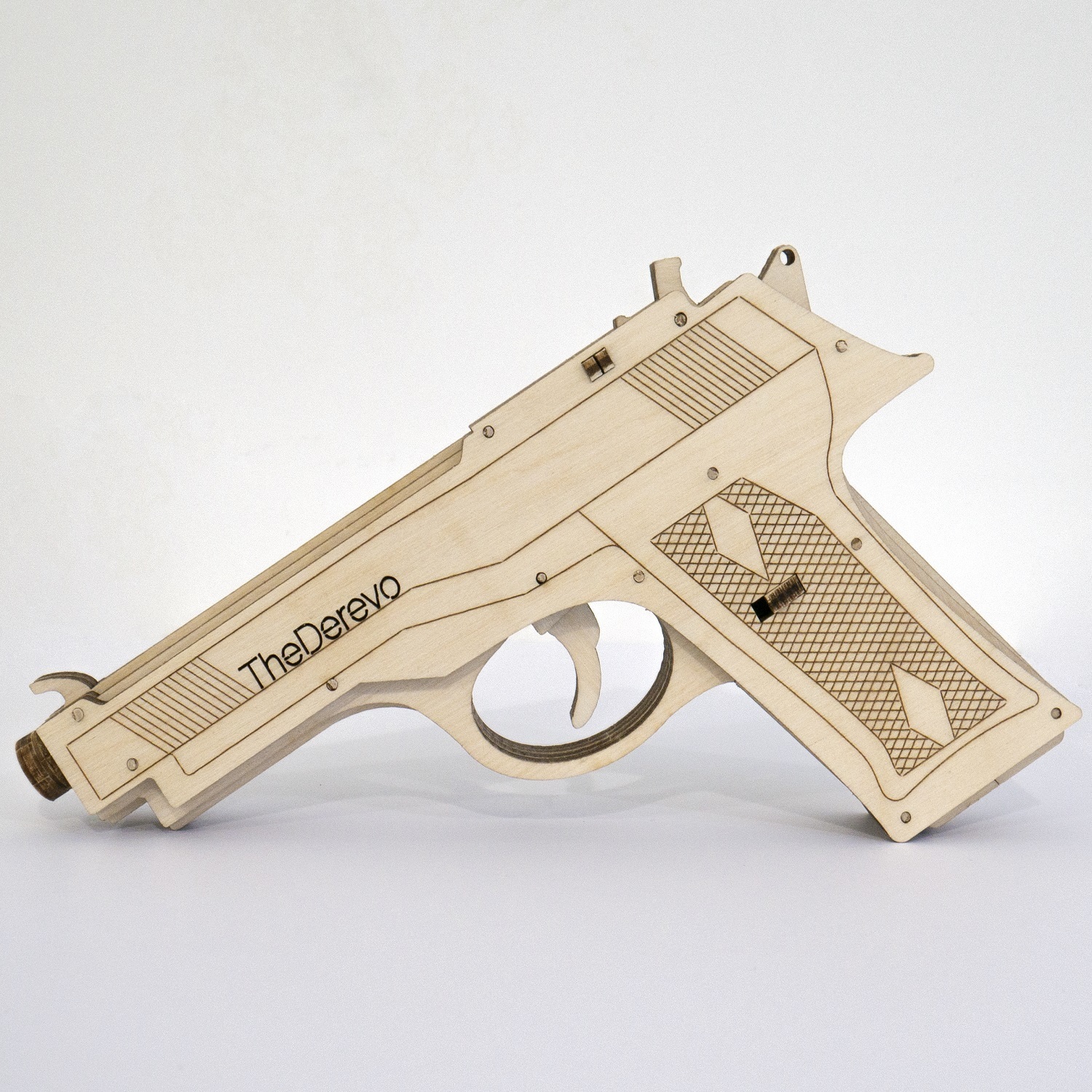 Конструктор The Derevo Пистолет Beretta деревянный - фото 3
